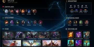 League of Legends -11.13 Yama Notları ve Yeni Güncellemeler